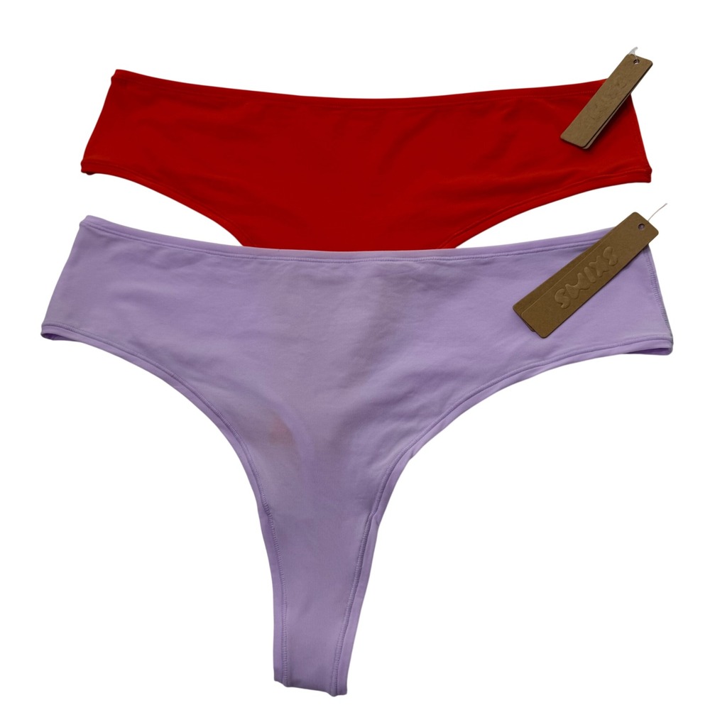 SKIMS Fits Everybody Thong Lot of 2 Sugar‎ Plum Fire 4X